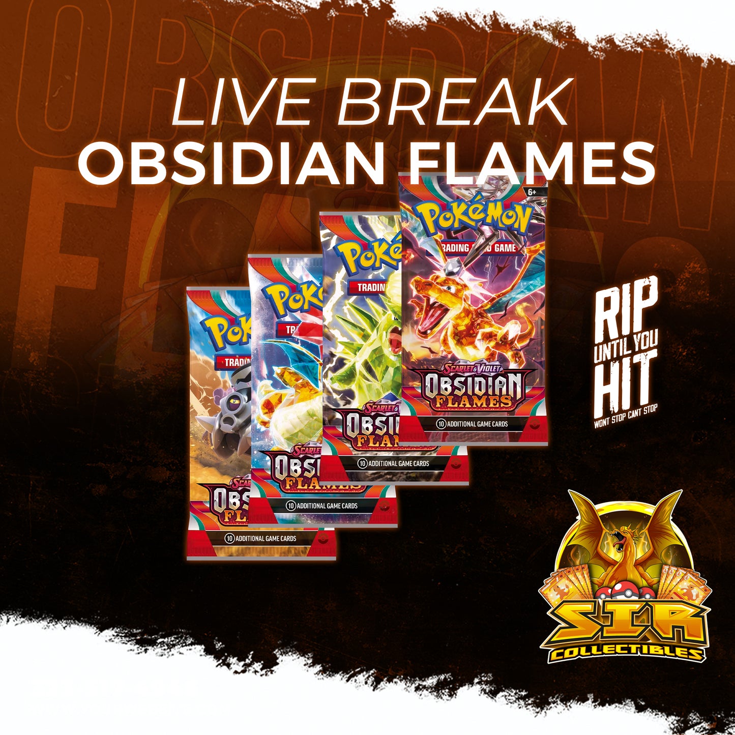 RTYH Pokemon TCG Obsidian Flames Packs Live!