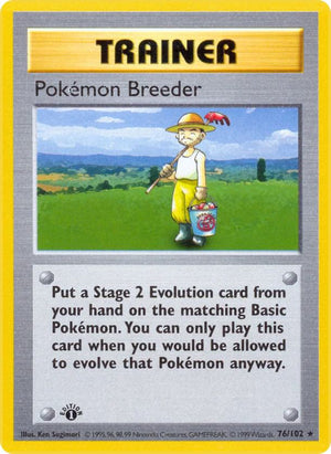 Pokemon Breeder - Base Set (1st Edition & Shadowless)