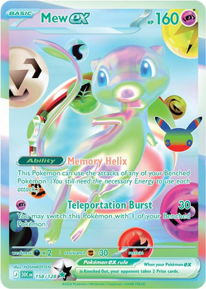 Mew ex - 158/128 - ME: 30th Celebration (30C)
