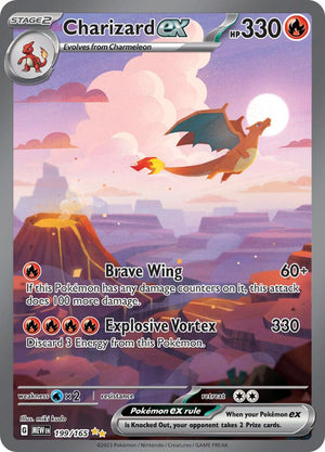 Charizard ex SIR- 199/165 - SV: Scarlet & Violet 151