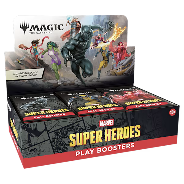 Magic: The Gathering | Marvel Super Heroes Play Booster Display