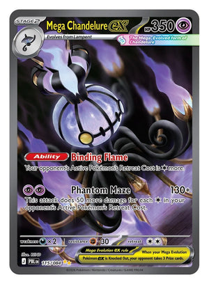 Mega Chandelure ex - 115/084 - ME05: Pitch Black (ME05)