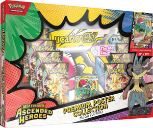 Pokemon TCG: Ascended Heroes Premium Poster Collection: Mega Lucario or  Mega Gardevoir